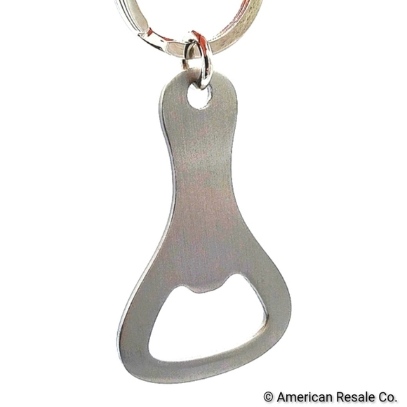 SALE! COACH Brushed Nickel Real Bottle opener Keychain purse Fob Mens Women's - Picture 2 of 5